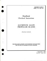 Overhaul Instructions for Aluminum Alloy Propeller Blades