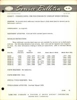 Oversize Dowel Pins for Hydromatic Constant Speed Controls