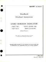 Overhaul Instructions for Gyro Horizon Indicator for Part No. 14607-1S-A1 