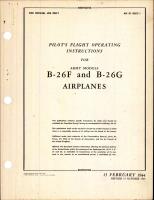 Pilot's Flight Operating Instructions for B-26F and B-26G Airplanes
