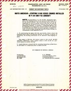 Stopping V-1650 Series Engines Installed in P-51H and P-82 Aircraft