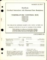 Overhaul Instructions with Illustrated Parts Breakdown for Temperature Control Box
