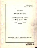 Overhaul Instructions for Electromechanical Linear Actuators - Parts 30582 and 31534