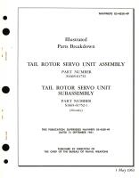 Illustrated Parts Breakdown for Tail Rotor Servo Unit Assembly Part No. S1665-61752 Tail Rotor Servo Unit Subassembly Part No. S1665-61752-1