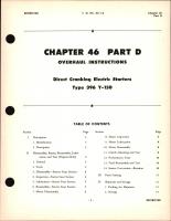 Overhaul Instructions for Direct Cranking Electric Starters, Chapter 46 Part D