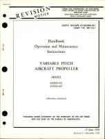 Operation and Maintenance Instructions for Variable Pitch Propeller - Model 43H60-341 and 43H60-367