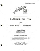 Overhaul Bulletin - Allison Engine - V-1710-F