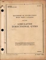Instructions with Parts Catalog for Simulated Directional Gyro