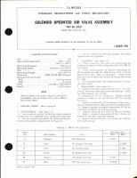 Overhaul Instructions with Parts Breakdown for  Solenoid Operated Air Valve Assembly Part No. GH154 