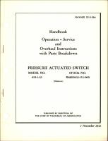 Operation, Service and Overhaul Instructions with Parts Breakdown for Pressure Actuated Switch - Model 410-1-19