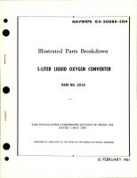 Illustrated Parts Breakdown for 5-Liter Liquid Oxygen Converter - Part 21150 