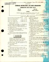 Overhaul Instructions with Parts Breakdown for Combination Check Relief Valve - Part 4-2000-A1