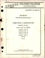 Overhaul Instructions for Injection Carburetor - Model PR-58E5