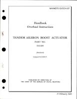 Overhaul Instructions for Tandem Aileron Boost Actuator - Part EA1204