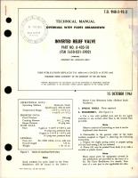 Overhaul with Parts Breakdown for Inverted Relief Valve - Part A-403-50