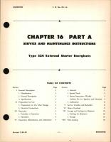 Service and Maintenance Instructions for Type 524 External Starter Energizers
