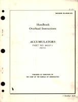 Overhaul Instructions for Accumulators Part No. 604247-1 