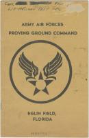 Army Air Forces Proving Ground Command - Eglin Field, Florida