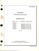 Overhaul Instructions for Screwjack, Parts 30596-02, 30596-03, 31129-01, 31129-03, 31129-04, and 72909-01