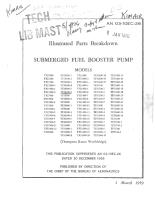 Illustrated Parts Breakdown for Submerged Fuel Booster Pump 