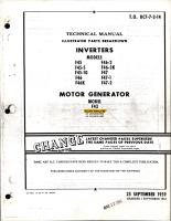 Illustrated Parts Breakdown for Inverters and Motor Generator - Model F43