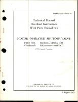 Overhaul Instructions with Parts Breakdown for Motor Operated Shutoff Valve - Part AV16E1131B