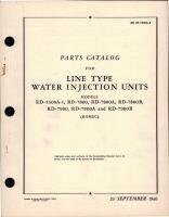Parts Catalog for Line Type Water Injection Units 
