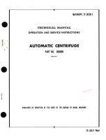 Operation and Service Instructions for Automatic Centrifuge Part No. E00030