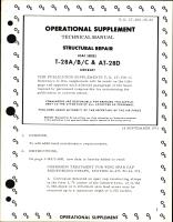 Operational Supplement to Structural Repair for T-28A, T-28B, T-28C and AT-28D Aircraft