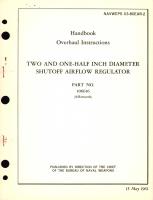 Overhaul Instructions for Two and One-Half Inch Diameter Shutoff Airflow Regulator Part No. 106616