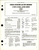 Overhaul Instructions with Parts Breakdown for Aileron Snubber Cylinder Assembly - 3544545