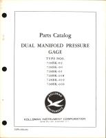 Parts Catalog for Kollsman Dual Manifold Pressure Gage 728BK