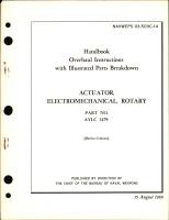 Overhaul Instructions with Illustrated Parts Breakdown for Electromechanical Rotary Actuator - Part AYLC 3479 