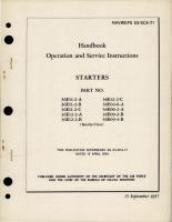 Operation and Service Instructions for Starters 