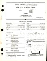 Overhaul Instructions with Parts Breakdown for Motor, 0.07 HP Aircraft Direct Current - Part 32355-6