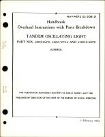 Overhaul Instructions with Parts Breakdown for Tandem Oscillating Light - Parts 42895-16870, 42895-7079-6, and 42895A-16870 