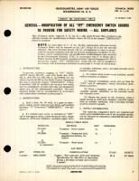 Modification of All "IFF" Emergency Switch Guards to Provide for Safety Wiring for All Airplanes