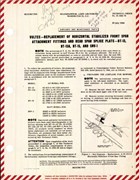 Replacement of Horizontal Stabilizer Front Spar Attachment Fittings and Rear Spar Splice Plate - BT-13, BT-13A, BT-15, and SNV-1