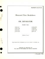 Overhaul Instructions with Parts Breakdown for Oil Separator Part No. 1545, 659 