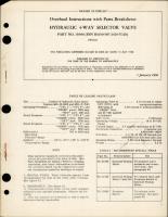 Overhaul Instructions with Parts Breakdown for Hydraulic 4Way Selector Valve - Part 15990