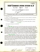 Flight Handbook Interim Revision No. 2 for Navy Model SNJ-4 Aircraft