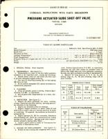 Overhaul Instructions with Parts for Pressure Actuated Slide Shut Off Valve - Part 117695