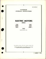 Overhaul Instructions for Electric Motors 