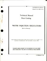 Parts Catalog for Water Injection Regulators 