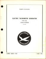 Parts Catalog for Kollsman Electric Tachometer Generator
