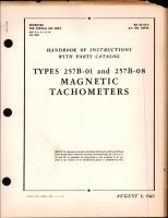Instructions with Parts Catalog for Types 257B-01 & 257B-08 Magnetic Tachometers