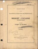 Installation, Inspection, and Maintenance of the Wright Cyclone R-1820-F and GR-1820-F