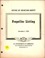 Propeller Listing from the Office of Aviation Safety