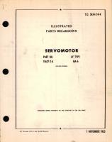 Illustrated Parts Breakdown for Servomotor Part No. 15637-2-A AF Type MA-6 