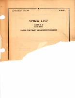 Stock List Class 02-H (Code 0235), Parts for Pratt and Whitney Engines